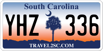 SC license plate YHZ336