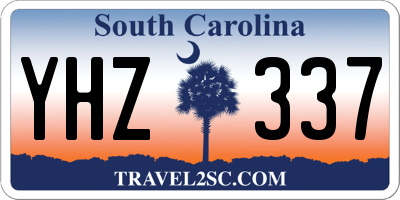 SC license plate YHZ337