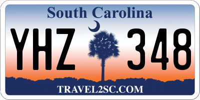 SC license plate YHZ348