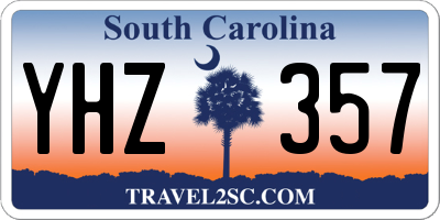 SC license plate YHZ357