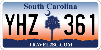 SC license plate YHZ361