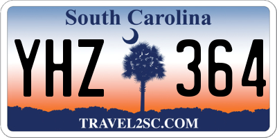 SC license plate YHZ364