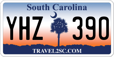 SC license plate YHZ390
