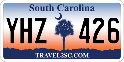SC license plate YHZ426
