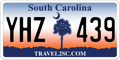 SC license plate YHZ439