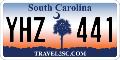 SC license plate YHZ441