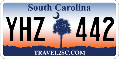 SC license plate YHZ442