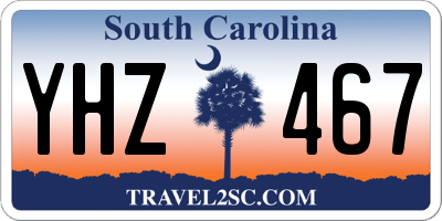 SC license plate YHZ467