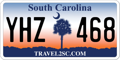 SC license plate YHZ468