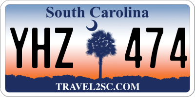 SC license plate YHZ474