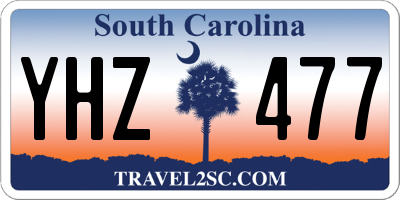 SC license plate YHZ477