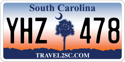 SC license plate YHZ478