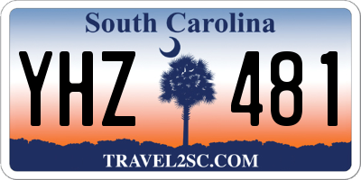 SC license plate YHZ481