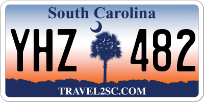 SC license plate YHZ482