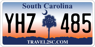 SC license plate YHZ485
