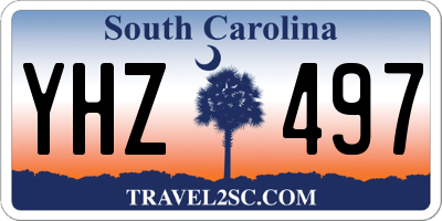 SC license plate YHZ497