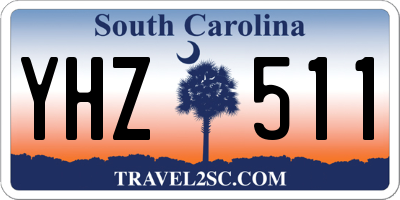 SC license plate YHZ511
