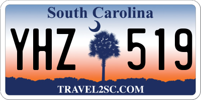 SC license plate YHZ519