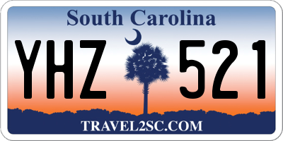 SC license plate YHZ521