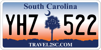 SC license plate YHZ522