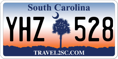 SC license plate YHZ528