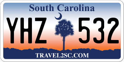 SC license plate YHZ532