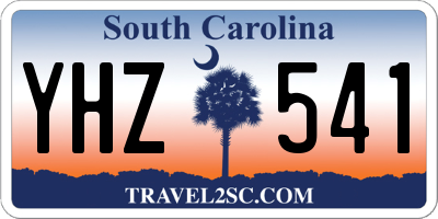 SC license plate YHZ541