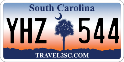 SC license plate YHZ544