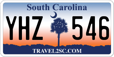 SC license plate YHZ546