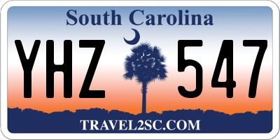 SC license plate YHZ547
