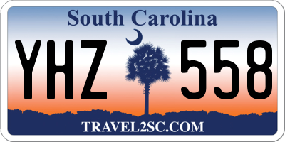 SC license plate YHZ558