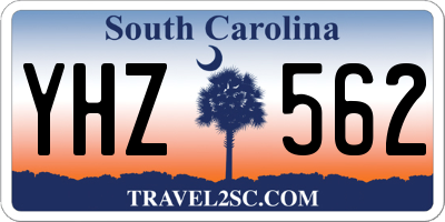 SC license plate YHZ562