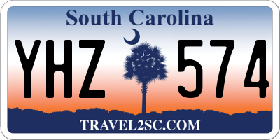SC license plate YHZ574