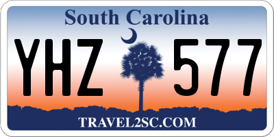 SC license plate YHZ577