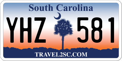 SC license plate YHZ581