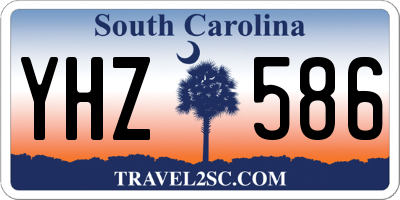 SC license plate YHZ586