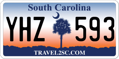 SC license plate YHZ593