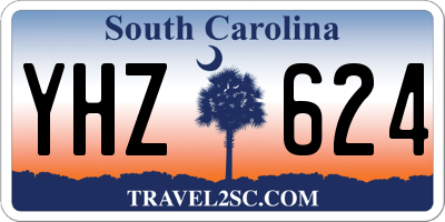 SC license plate YHZ624