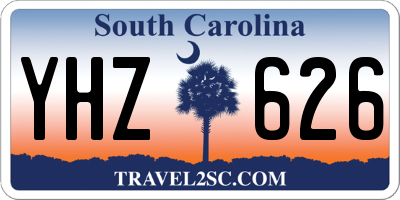 SC license plate YHZ626