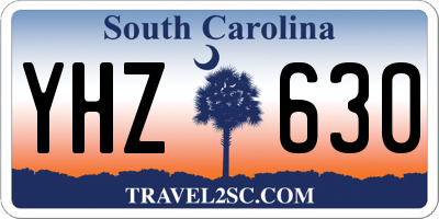 SC license plate YHZ630