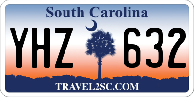 SC license plate YHZ632