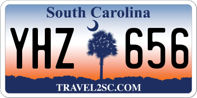 SC license plate YHZ656