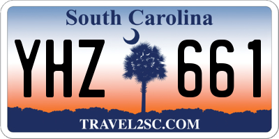 SC license plate YHZ661