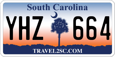 SC license plate YHZ664