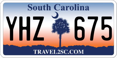 SC license plate YHZ675