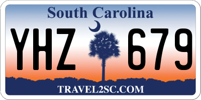 SC license plate YHZ679