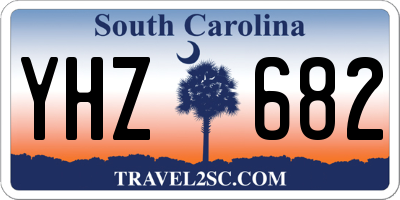 SC license plate YHZ682