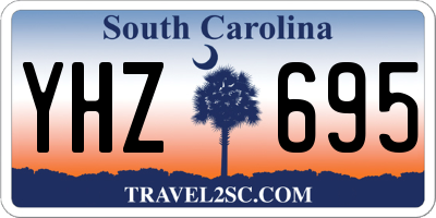 SC license plate YHZ695