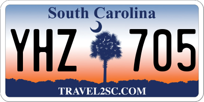 SC license plate YHZ705