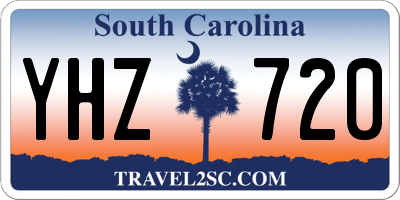SC license plate YHZ720